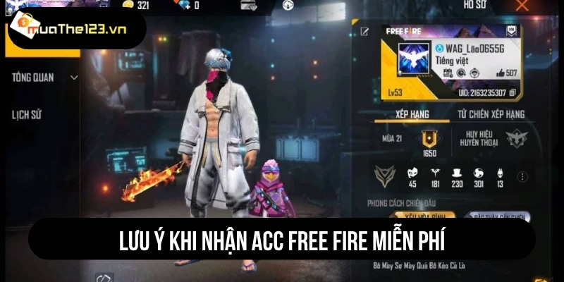 acc free fire vip level
