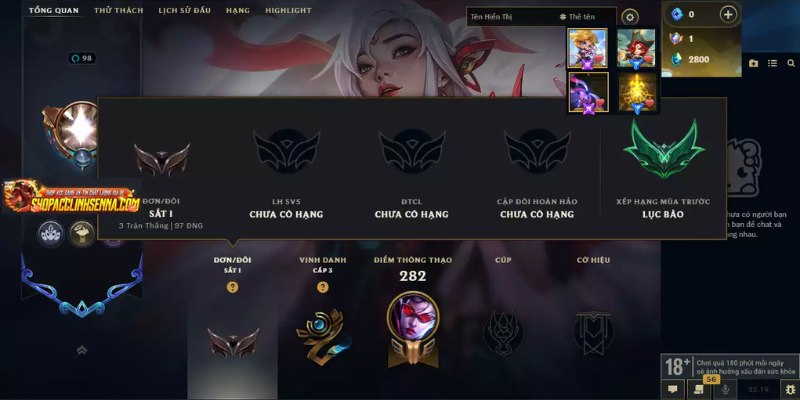 acc lol miễn phí