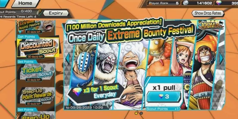Acc One Piece Bounty Rush cho phép bạn hóa thân thành hải tặc Grand Line