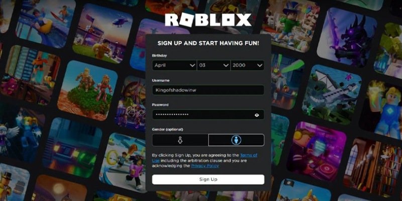 acc roblox nick trắng