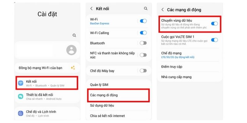 Chuyển vùng dữ liệu trên iphone