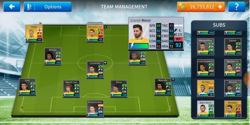 DLS thu hút game thủ yêu bóng đá