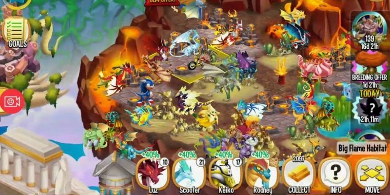 Dragon City Free thu hút game thủ nuôi rồng