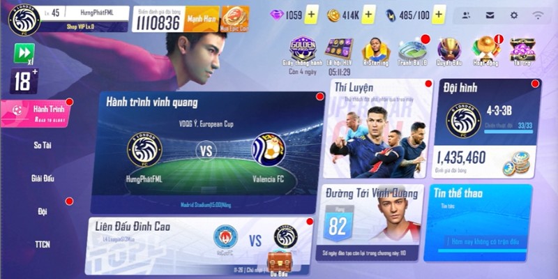 nick trắng football pro vtc vip