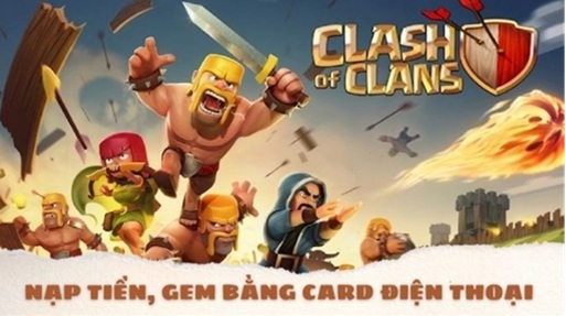 Cách nạp gem Clash of Clan bằng thẻ điện thoại cho Android và IOS