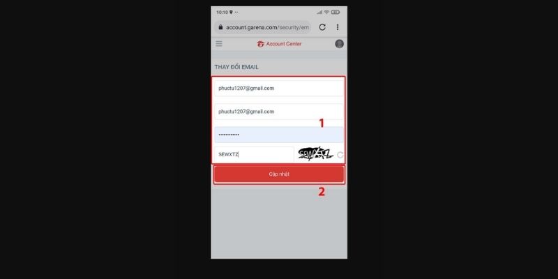 Cách xác thực gmail sau khi thay đổi