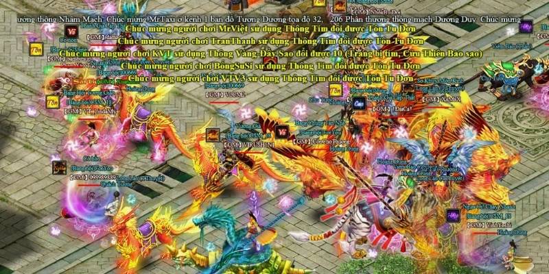 Điểm thu hút trong game Võ Lâm Chi Mộng